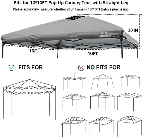 10x10 Replacement Top Pop Up Canopy Tent Cover Roof - Image 4