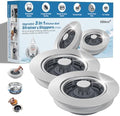 Hibbent 2 Pack 3 in 1 Kitchen Sink Drain Strainer, Metal Pop Up Stopper by Hibbent