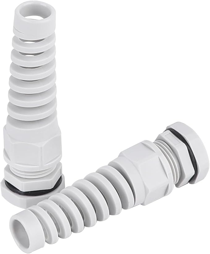 5Pcs NPT 1/2" Flex Spiral Strain Relief Cord IP68 Waterprood Cable Gland Nylon - Image 2