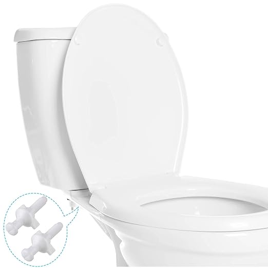 Jetec 2 Pack Toilet Seat Screws Kit, Plastic Bolts Nuts & Washers - Image 4