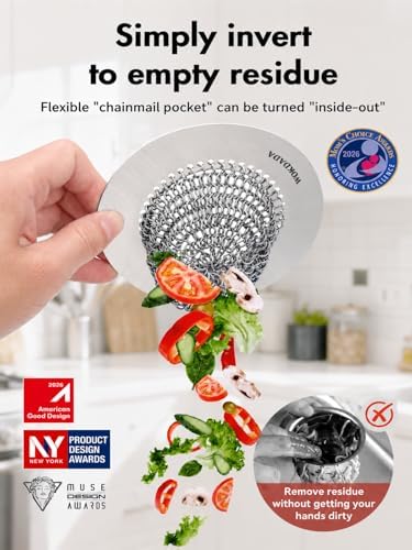Reversible Sink Drain Strainer & Kitchen Sink Stopper Set - Image 2