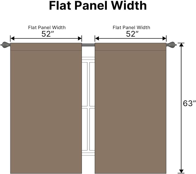 H.VERSAILTEX Blackout Curtains Thermal Insulated Window Treatment Panels Room - Image 7