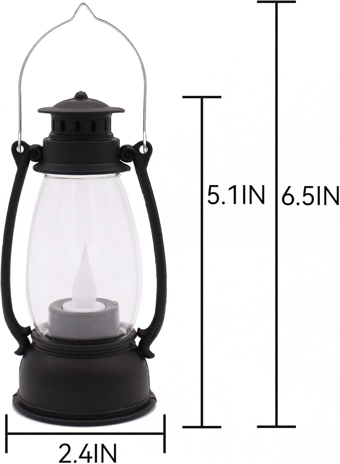 5.1 inch Mini Lanterns 6-Pcs LED Candle Small Lanterns Decorative Indoor - Image 2