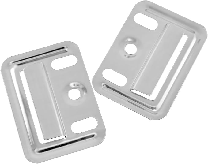 30 Pcs Silver Stainless Steel Closed Panel Fixing Clips | 1.69 x 1.26 Inch - Image 2