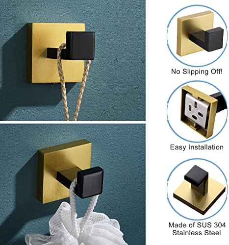 TQKAG Bathroom Towel Hook, 2 Pack Coat Robe Holder - Image 2