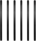 6 Pack 3/4" × 28" Pre-Cut Black Metal Pipe, Industrial Steel Fits Standard by GeilSpace