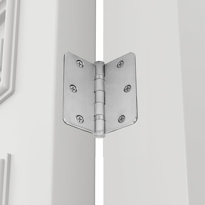golenwarm 3 Pack 304 Stainless Steel Door Hinges, Satin Nickel Brushed Non - Image 6