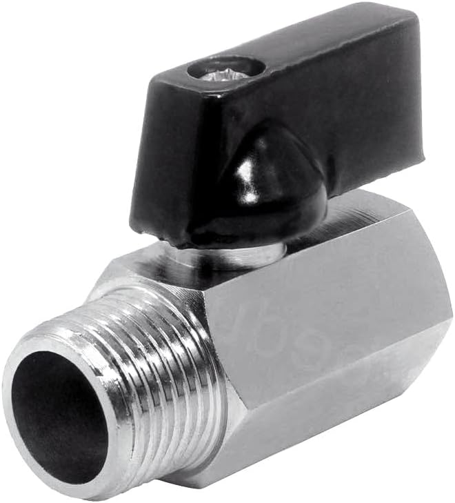 Beduan 3/8" Brass Mini Ball Valve NPT Female x Male Shut-Off Valve - Image 5