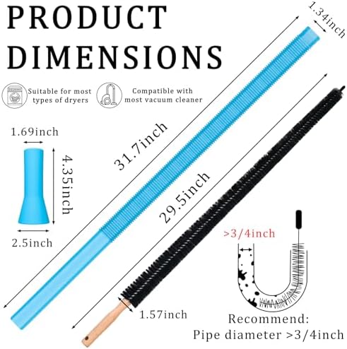 Dryer Vent Cleaner Kit with Vacuum Hose Attachment - Image 2