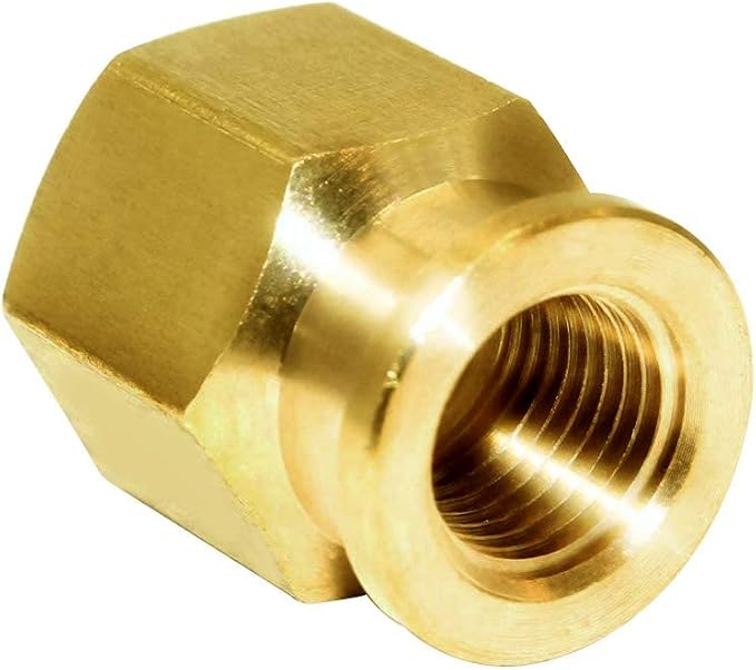 Joywayus Brass Reducer Reducing Coupling 1/4" NPT Female x 1/8" NPT Female Pipe - Image 4
