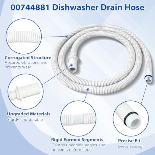 00744881 Dishwasher Drain Hose, Compatible - Image 3