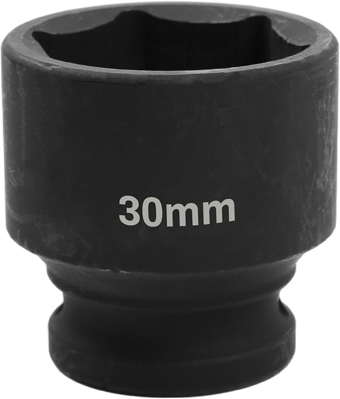 1/2" Drive 30mm Deep Impact Socket, 6 Point Chrome Molybdenum Steel Heavy Duty by YTkavq