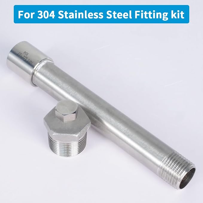 Quickun 304 Stainless Steel Nipple Pipe Fitting - Image 5