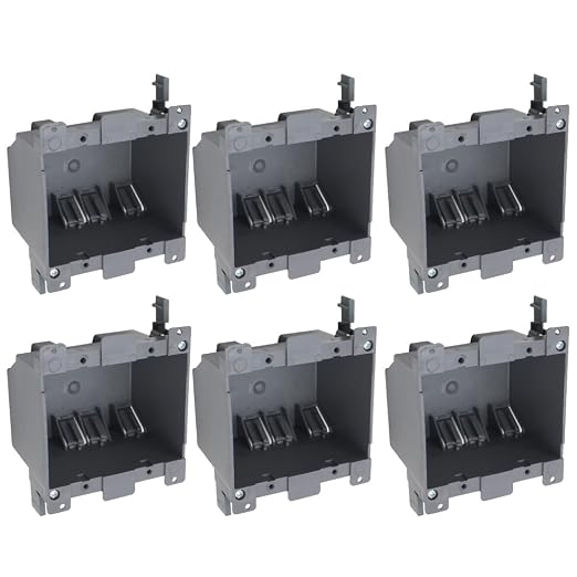 Old Work 2-Gang Outlet Box, Plastic Junction Box by AIRTAK