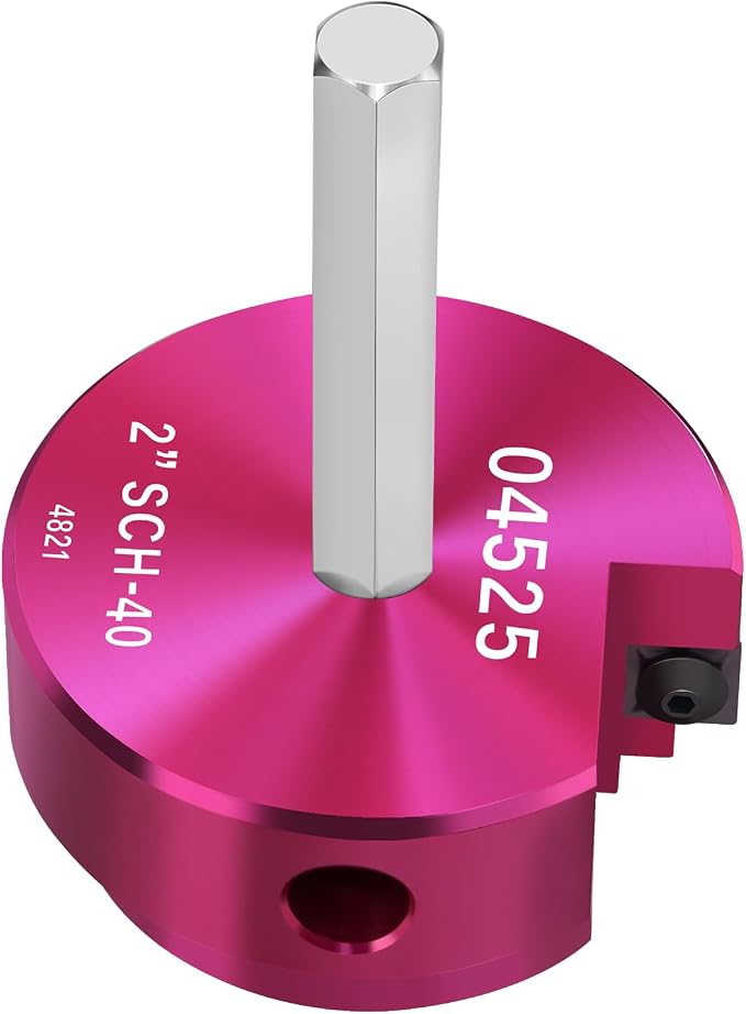 PVC Fitting Saver 2Inch Head, PVC Pipe Reamer w/ 3/8-Inch Hex Shaft | 2" PVC by JYINCPED