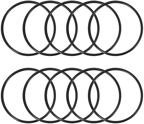 uxcell Nitrile Rubber O-Rings 72mm OD 64mm ID 4mm Width, Metric Sealing Gasket by uxcell