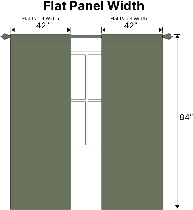 H.VERSAILTEX Blackout Curtains Thermal Insulated Window Treatment Panels Room - Image 7