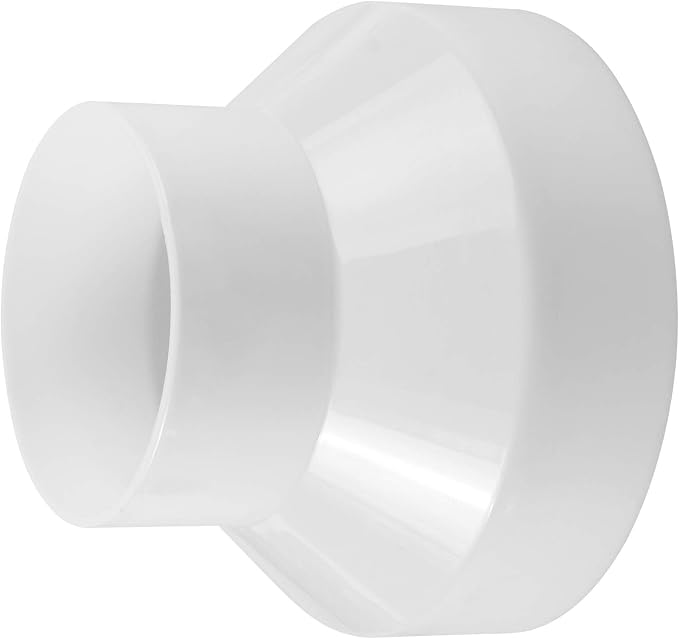 CABAX Duct Reducer 6 to 4 inch Air Duct Adapter HAVC Pipe Connector - Image 3