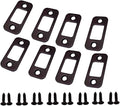Solid Brass Deadbolt Strike Plate, Door Backplate, Round Corner, Oil-Rubbed by QCAAHardware