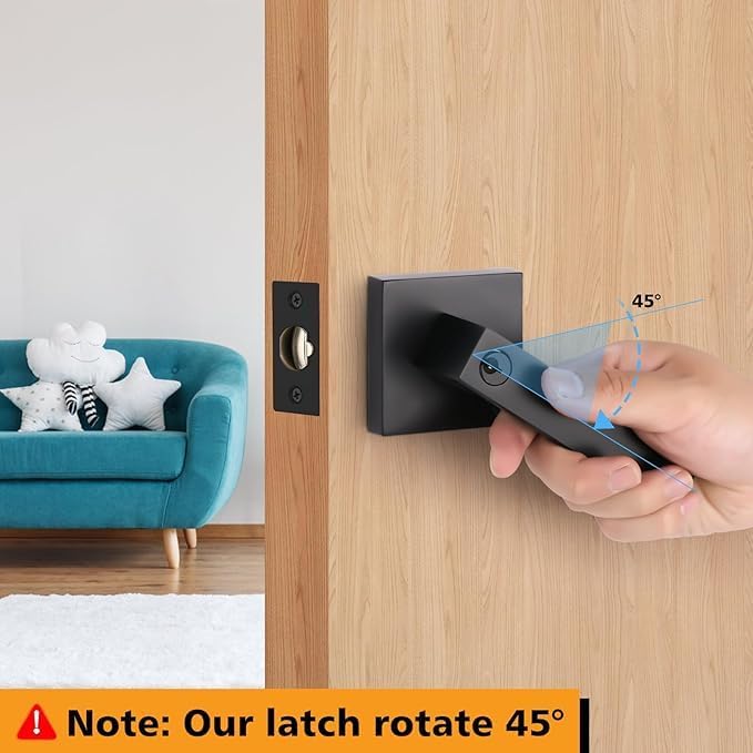 Adjustable Tubular Door Latch 60/70mm, Heavy Duty Interior Door Lock - Image 4
