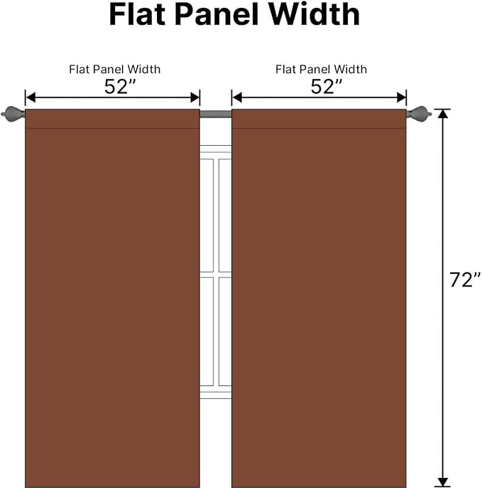H.VERSAILTEX Blackout Curtains Thermal Insulated Window Treatment Panels Room - Image 7