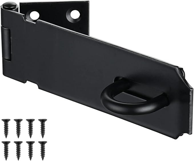JQK Door Hasp Latch Lock, 5 Inch 304 Stainless Steel Safety Packlock Clasp by Homeimprovement