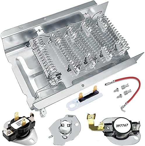 279838 Dryer Heating Element, 3392519 & 3977393 Thermal Fuse, 3977767 & 3387134 by ALLTEMP