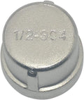 1/2" 0.5" Cap, NPT Female Threaded Cast Pipe Fitting, Stainless Steel 304 by Megairon