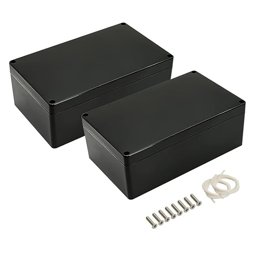 Project Box ABS Plastic IP65 Waterproof Dustproof Electrical Junction Box by LeMotech