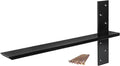 Free Hanging T Shelf Bracket, Solid Heavy Duty Steel Knee Wall Hidden Granite by PetrelWing