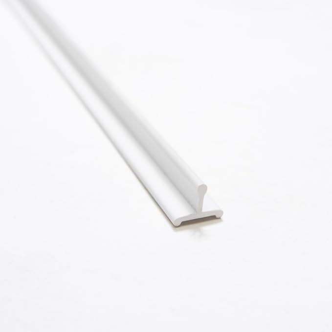 Quality White Vinyl Sliding Door Track – 72", Durable Smooth Glide, Flat White - Image 6