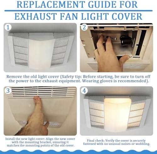 WKZO S89852000 Bathroom Fan Light Lens 9.4"x5.3" - Image 5