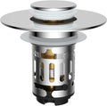 Hibbent Upgraded 3 in 1 Bathroom Sink Drain Strainer, Pop Up Stopper by Hibbent