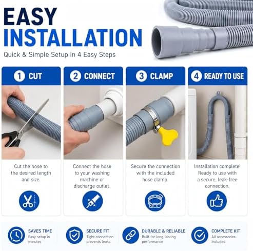 20 FT Washing Machine Drain Hose - Image 5