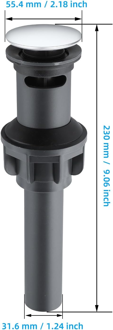iFealClear 2 Pack Universal Pop Up Sink Drain Stopper - Image 2