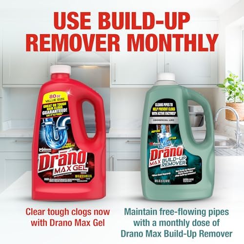 Drano Max Build Up Remover Drain Cleaner, Enzymes & Probiotics Prevents Clogs & - Image 4
