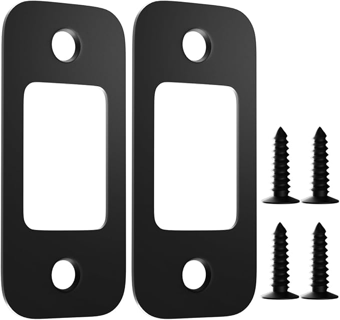 2Pack Deadbolt Strike Plate Door Backplate, Door Strike Plate by Quadafy