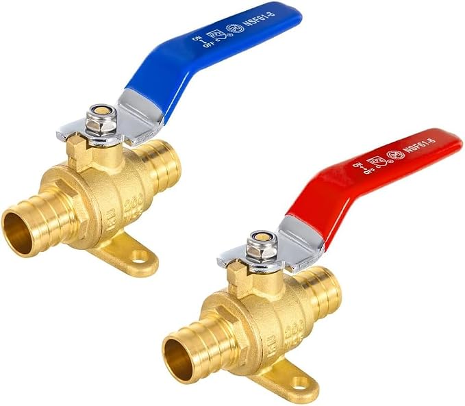 40-Pack EFIELD 3/4-inch Crimp Pex Full Port Shut-off Brass Ball Valve by EFIELDPEXTUBING