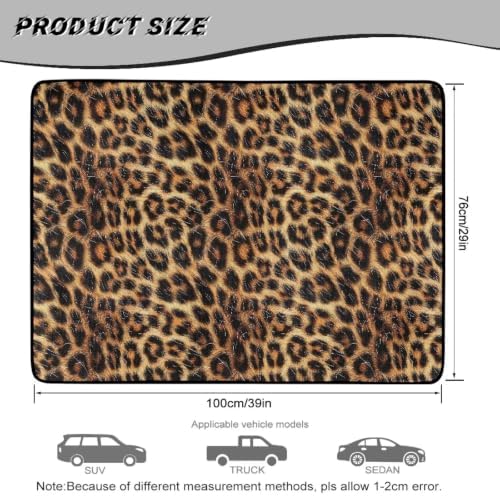 ELEQIN Classic Leopard Print Car Trunk Mat Cargo Liner - Image 7