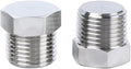 Outer Hex Head Thread Pipe Plug Fitting, HONSNKS 2PCS 1/2" NPT Male 304 by HONSNKS