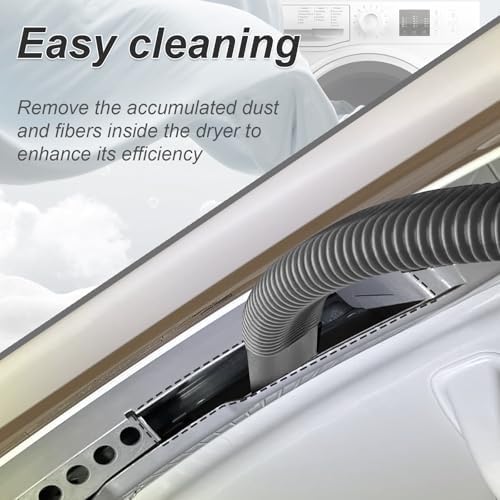 Upgraded Dryer Vent Cleaner Kit: Universal Vacuum Hose Attachment - Image 3