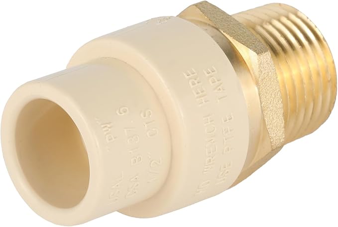 10 Pack EFIELD 1/2"CPVC x 1/2"Male NPT Transition Coupling Adapter | Male - Image 4