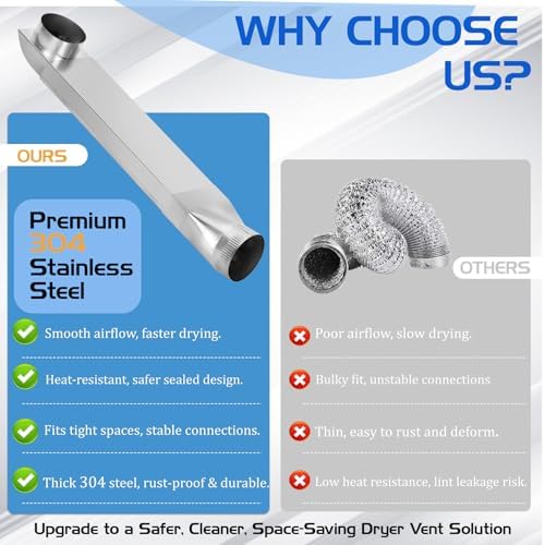 UD48S 4" adjustable dryer vent Kit 23"-43", Compatible - Image 4