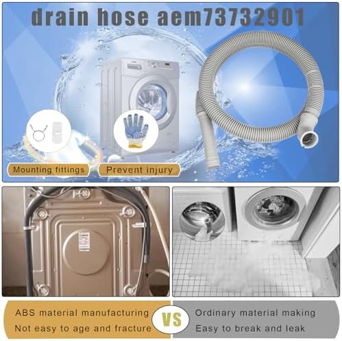 AEM73732901 Washer Drain Hose for LG Kenmore Top Load Washers - Image 2