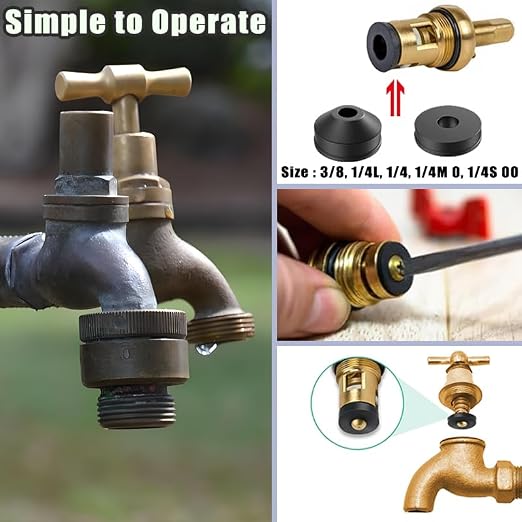 58PCS Outdoor Faucet Repair kit Water Hose Gasket Rings Faucet Washer Kit - Image 5