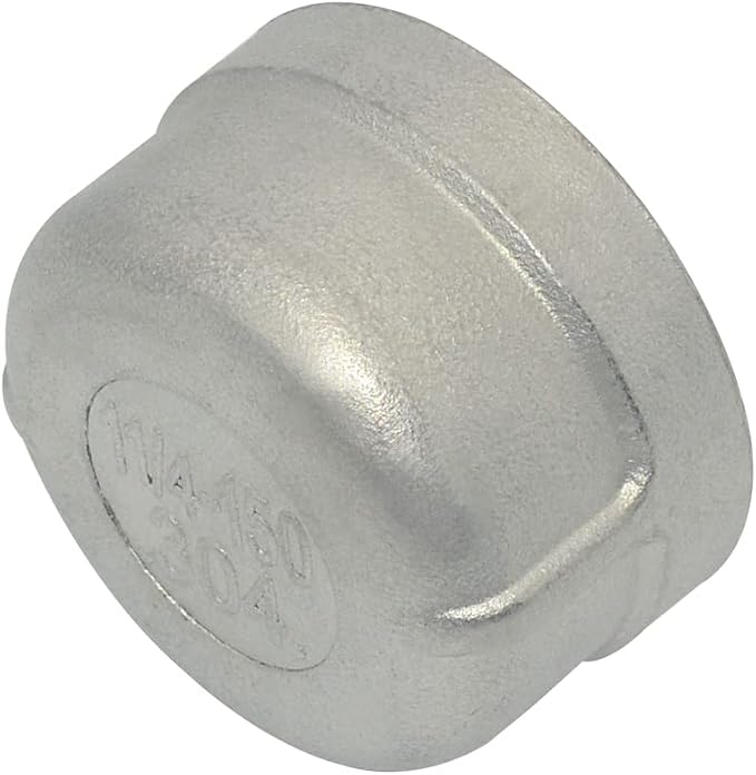1-1/4" 1.25" Cap, NPT Female Threaded Cast Pipe Fitting, Stainless Steel 304 - Image 4