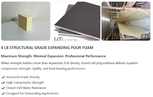 8 lb Expanding Polyurethane Pour Foam: Quart Kit - Image 2
