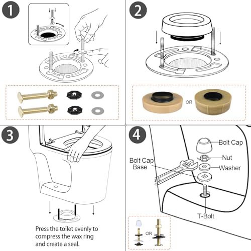 Jamini 1.18” Thick Toilet Wax Ring Kit - Image 7