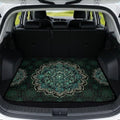 Green Boho Heavy Duty Trunk Mat 29"x39" by Darisoco