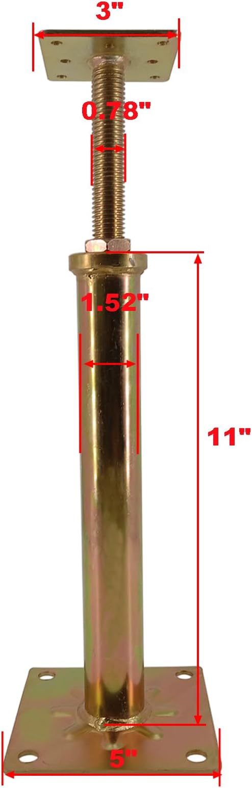6 PCS House Floor Jacks Post Pole - Image 2